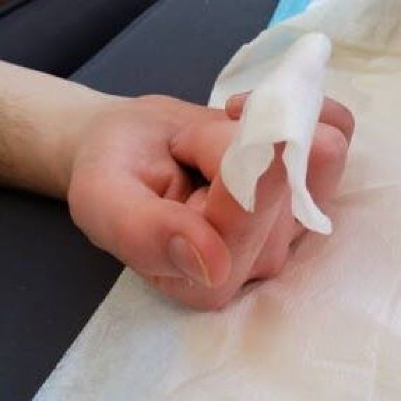 Tubular Finger Bandage With Applicator Technique – First Aid Wound Care